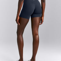SoftMotion™ High Waisted Shorts 6" | True Blue