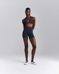 SoftMotion™ High Waisted Shorts 6" | True Blue