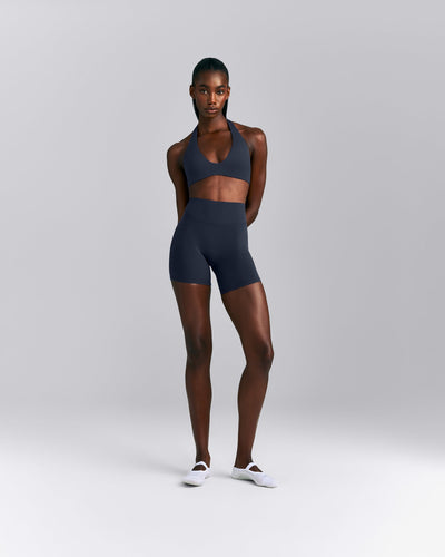 SoftMotion™ High Waisted Shorts 6" | True Blue