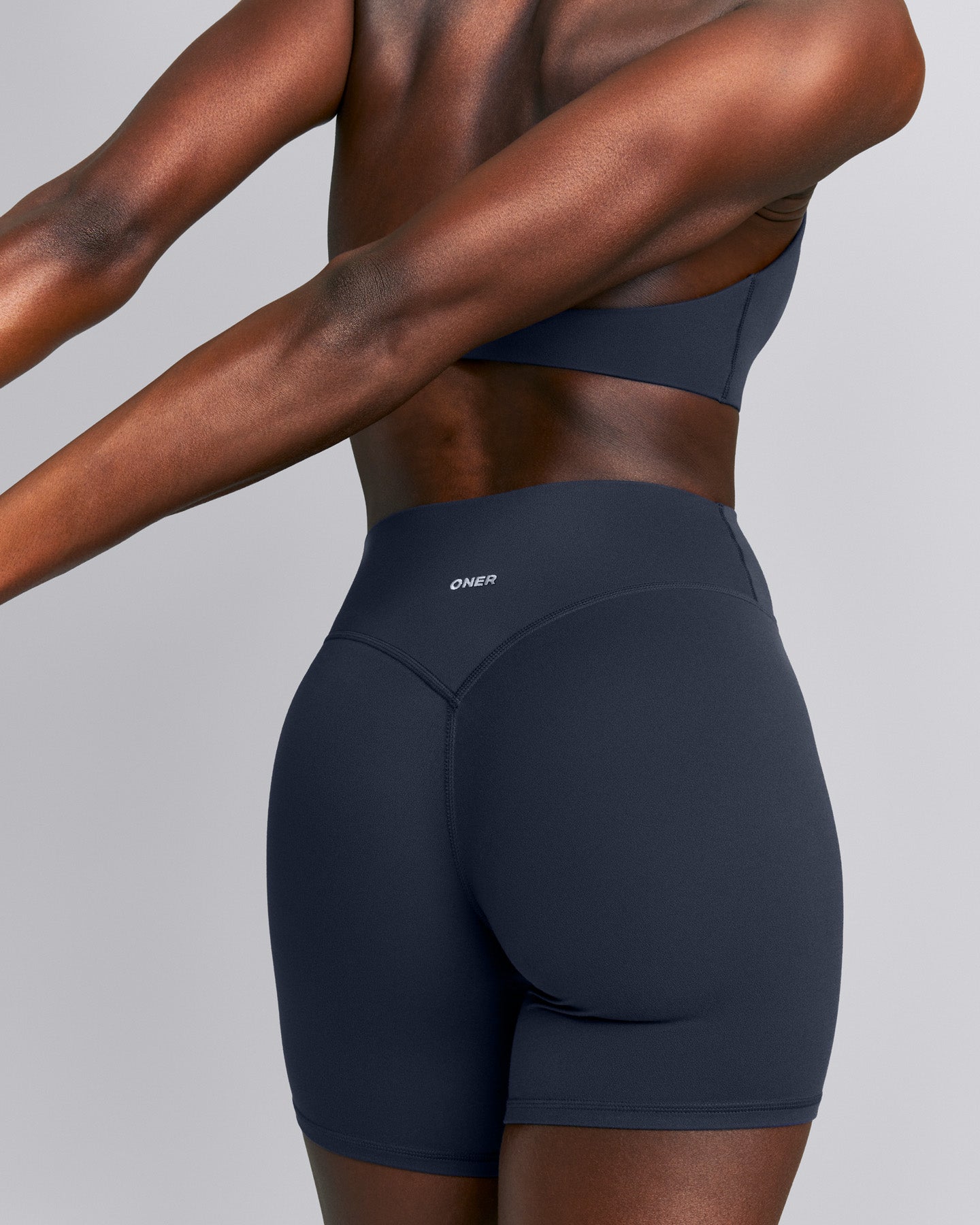 SoftMotion™ High Waisted Shorts 6" | True Blue