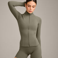 SoftMotion™ Jacket with Gray Logo | Alpine Green