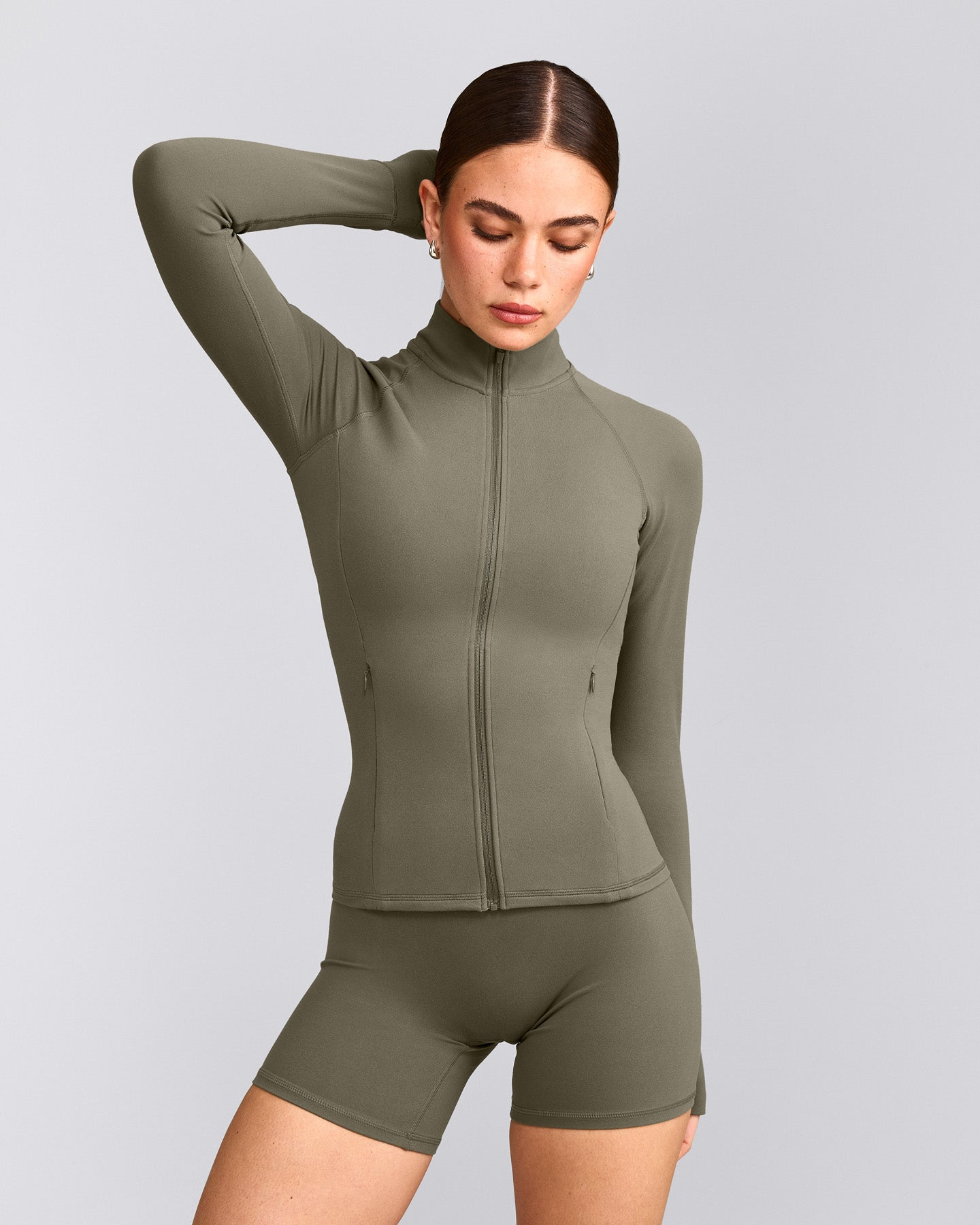 SoftMotion™ Jacket with Gray Logo | Alpine Green
