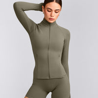 SoftMotion™ Jacket with Gray Logo | Alpine Green