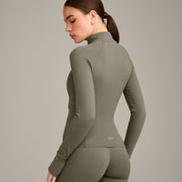 SoftMotion™ Jacket with Gray Logo | Alpine Green