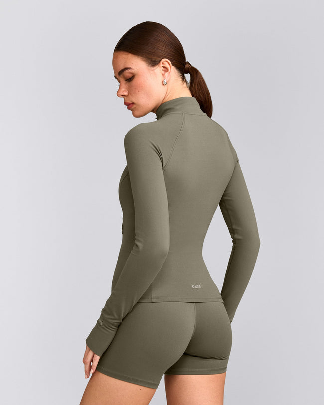 SoftMotion™ Jacket with Gray Logo | Alpine Green