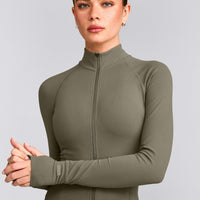 SoftMotion™ Jacket with Gray Logo | Alpine Green