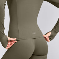 SoftMotion™ Jacket with Gray Logo | Alpine Green