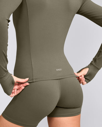 SoftMotion™ Jacket with Gray Logo | Alpine Green