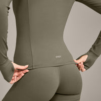 SoftMotion™ Jacket with Gray Logo | Alpine Green