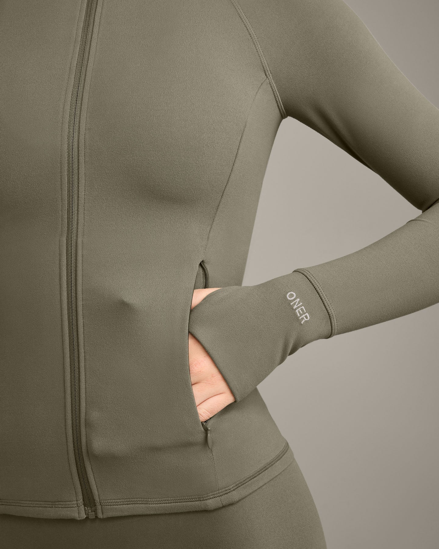 SoftMotion™ Jacket with Gray Logo | Alpine Green