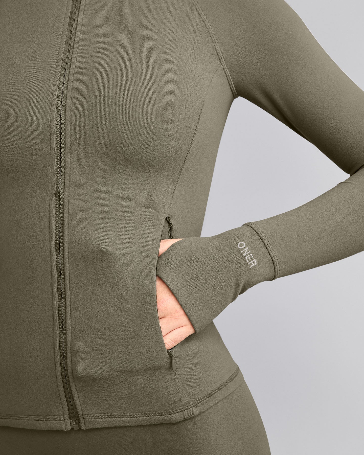 SoftMotion™ Jacket with Gray Logo | Alpine Green