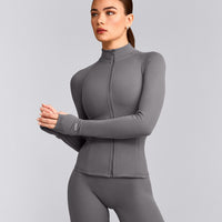 SoftMotion™ Jacket with Gray Logo | Ash Gray