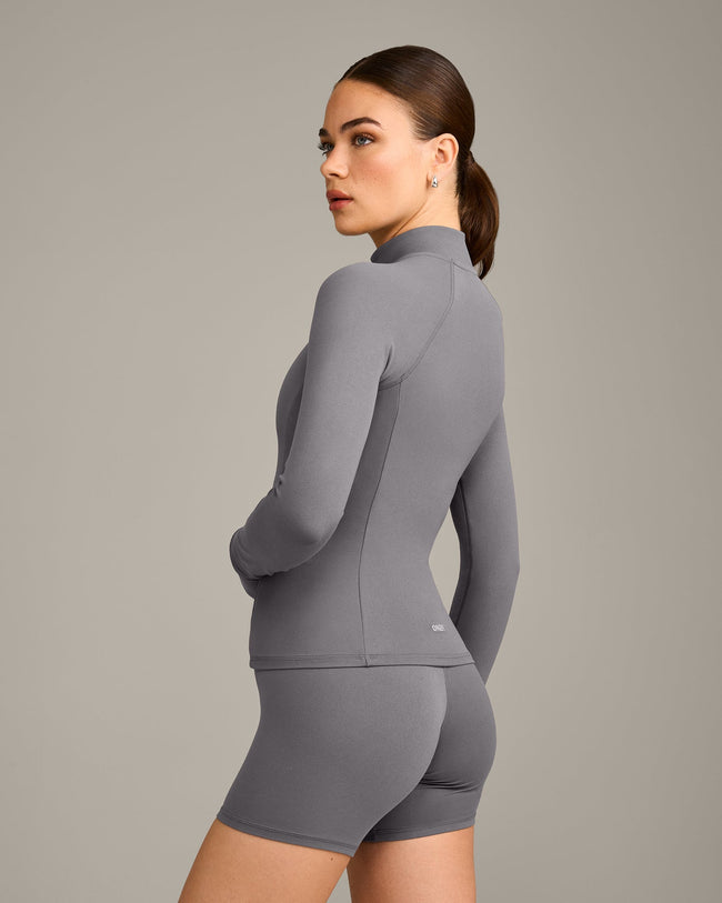 SoftMotion™ Jacket with Gray Logo | Ash Gray