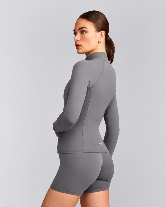 SoftMotion™ Jacket with Gray Logo | Ash Gray