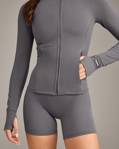 SoftMotion™ Jacket with Gray Logo | Ash Gray