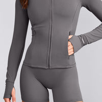 SoftMotion™ Jacket with Gray Logo | Ash Gray