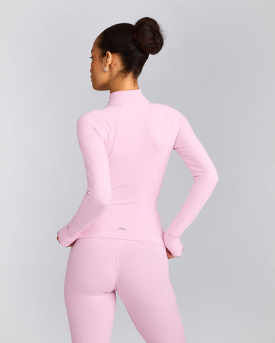 SoftMotion™ Jacket with Gray Logo | Chalk Pink