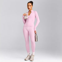 SoftMotion™ Jacket with Gray Logo | Chalk Pink