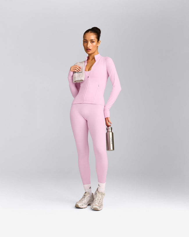 SoftMotion™ Jacket with Gray Logo | Chalk Pink