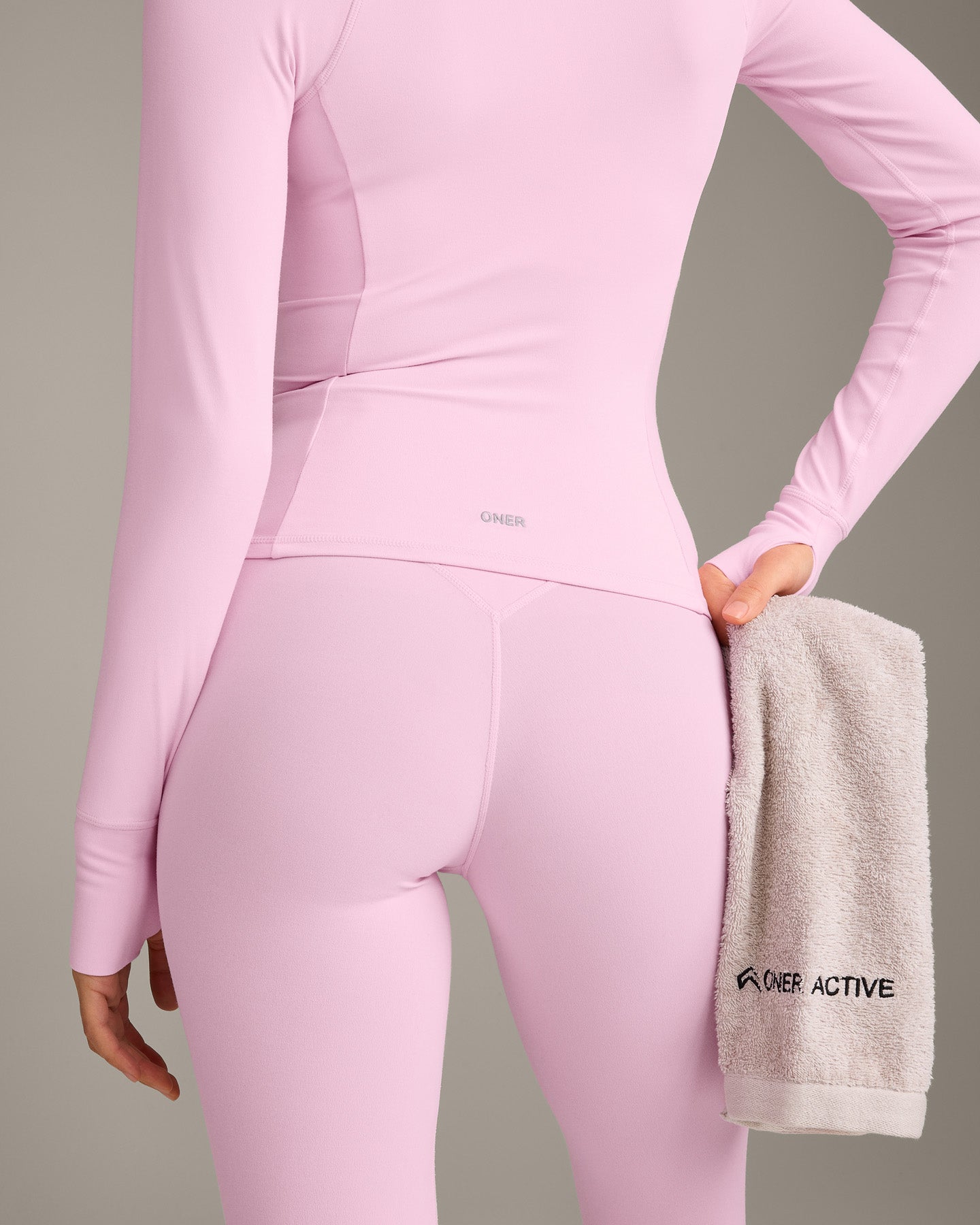 SoftMotion™ Jacket with Gray Logo | Chalk Pink
