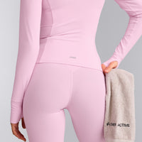 SoftMotion™ Jacket with Gray Logo | Chalk Pink