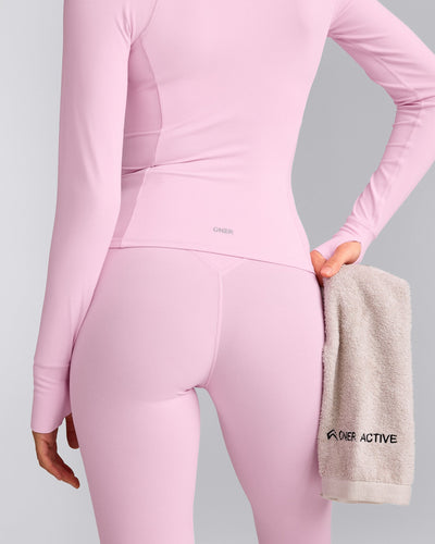 SoftMotion™ Jacket with Gray Logo | Chalk Pink
