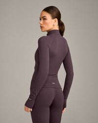 SoftMotion™ Jacket with Gray Logo | Dark Umber Brown