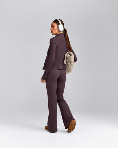 SoftMotion™ Jacket with Gray Logo | Dark Umber Brown