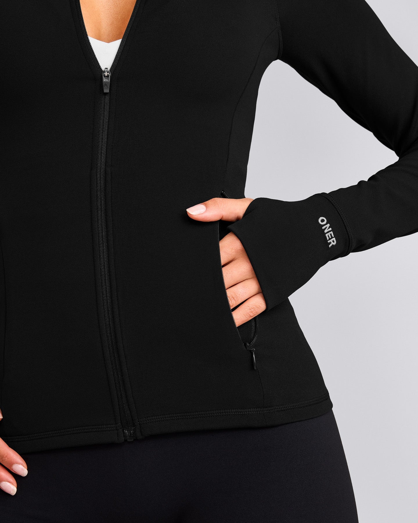 SoftMotion™ Jacket with Gray Logo | Black
