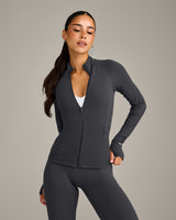 SoftMotion™ Jacket with Gray Logo | Coal