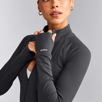 SoftMotion™ Jacket with Gray Logo | Coal
