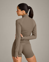 SoftMotion™ Jacket with Gray Logo | Moss Brown