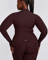 SoftMotion™ Jacket with Gray Logo | Plum Brown