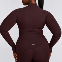 SoftMotion™ Jacket with Gray Logo | Plum Brown