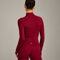 SoftMotion™ Jacket with Gray Logo | Ruby Red