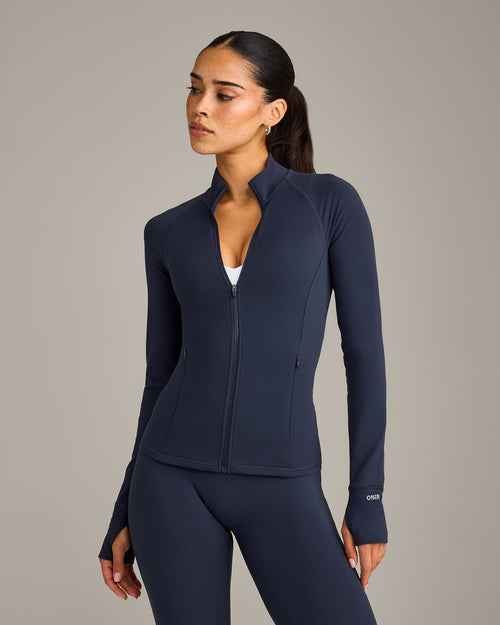 SoftMotion™ Jacket with Gray Logo | True Blue