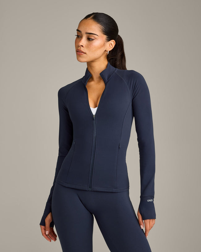 SoftMotion™ Jacket with Gray Logo | True Blue