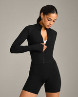 SoftMotion™ Mid Jacket with Gray Logo | Black