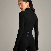 SoftMotion™ Mid Jacket with Gray Logo | Black