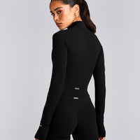 SoftMotion™ Mid Jacket with Gray Logo | Black