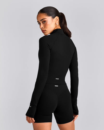 SoftMotion™ Mid Jacket with Gray Logo | Black