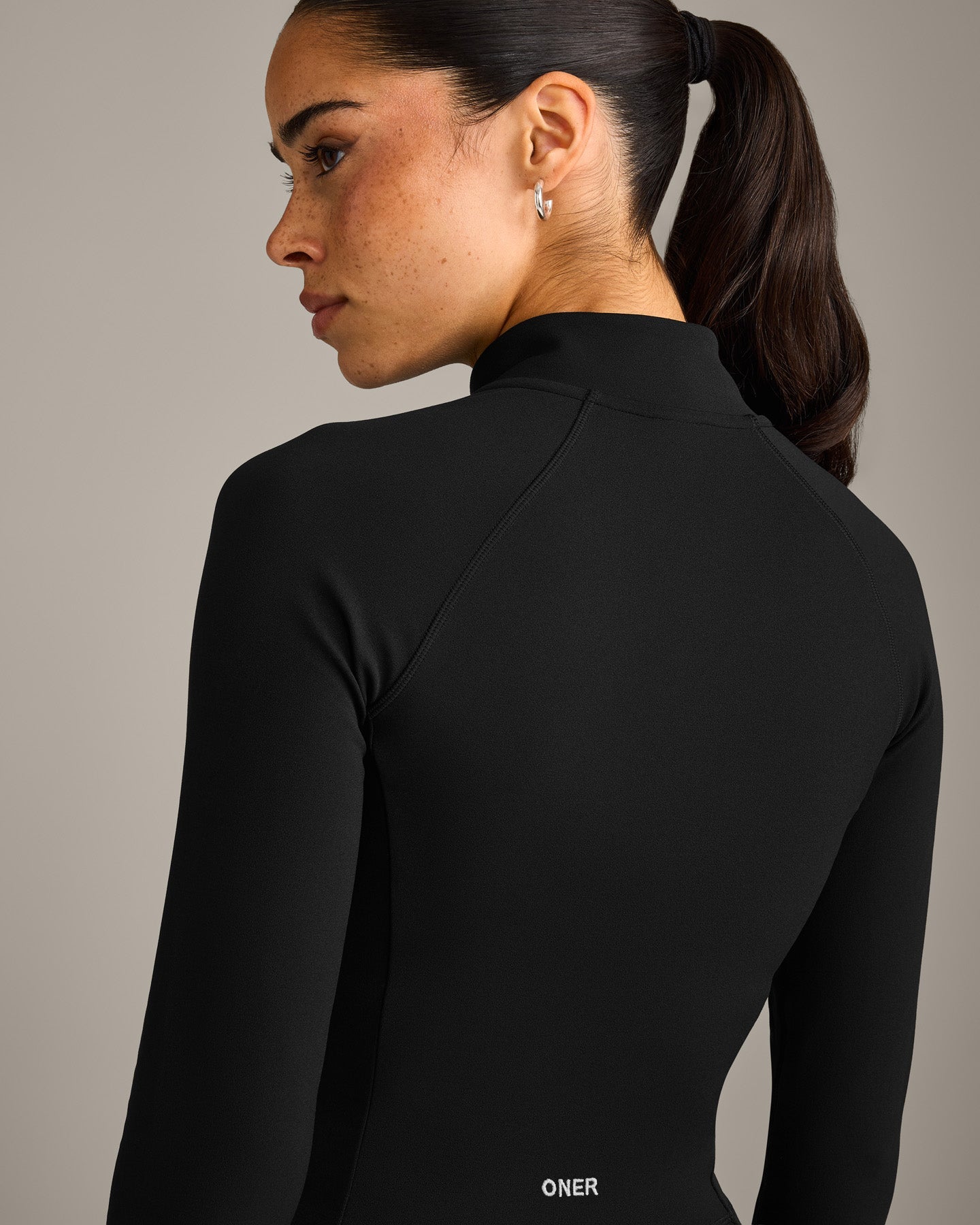 SoftMotion™ Mid Jacket with Gray Logo | Black