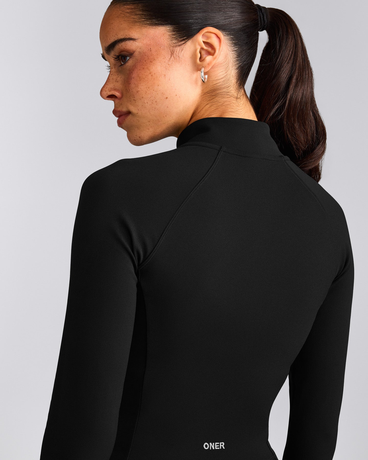 SoftMotion™ Mid Jacket with Gray Logo | Black