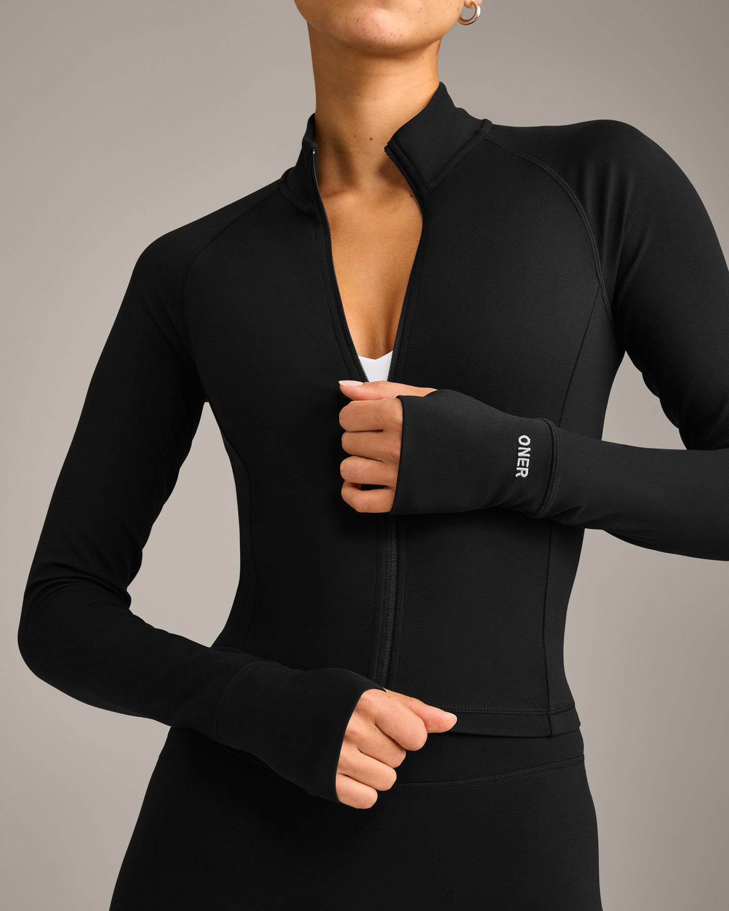 SoftMotion™ Mid Jacket with Gray Logo | Black