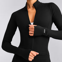 SoftMotion™ Mid Jacket with Gray Logo | Black