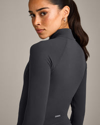 SoftMotion™ Mid Jacket with Gray Logo | Coal