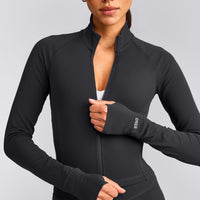 SoftMotion™ Mid Jacket with Gray Logo | Coal