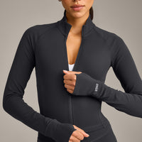 SoftMotion™ Mid Jacket with Gray Logo | Coal