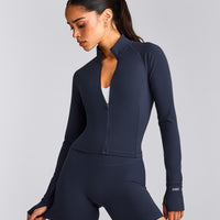 SoftMotion™ Mid Jacket with Gray Logo | True Blue