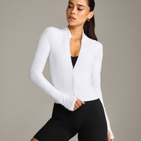 SoftMotion™ Mid Jacket with Gray Logo | White